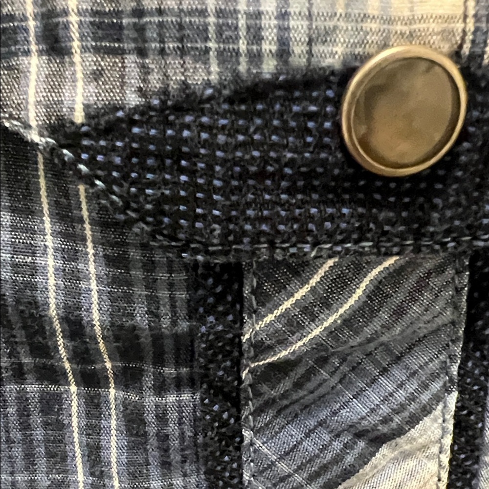 VTG PANHANDLE SLIM Pearl Snap Buttons Western Plaid Long Sleeved Shirt Size XL - Picture 7 of 13